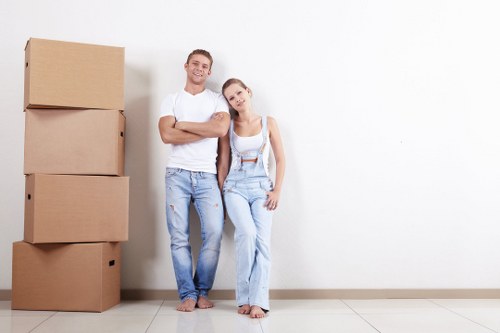 Man and van loading furniture for a move in Dartford