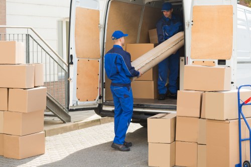 House removal team preparing a Dartford home move
