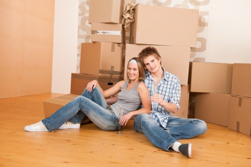 Moving team supporting an office relocation in Dartford
