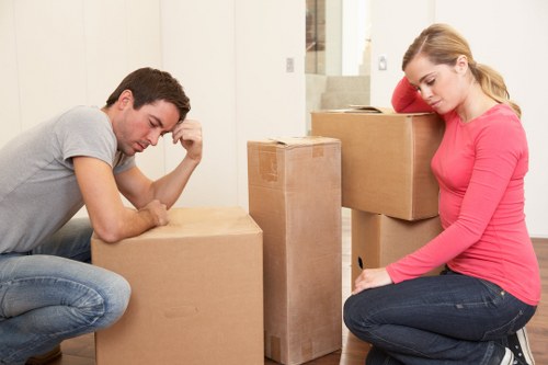 Bulky furniture being loaded for pick-up near Dartford homes and flats
