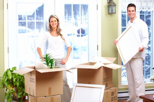 Local Dartford removals team handling furniture and boxes carefully