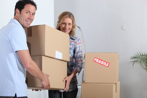 Local Dartford moving van helping with property access and loading